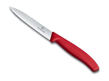 VICTORINOX - COUTEAU OFFICE LAME UNIE 10 CM - ROUGE