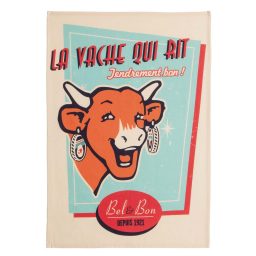 VACHE QUI RIT - TORCHON RETRO VANILLE