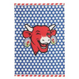 VACHE QUI RIT - TORCHON POP BLEU