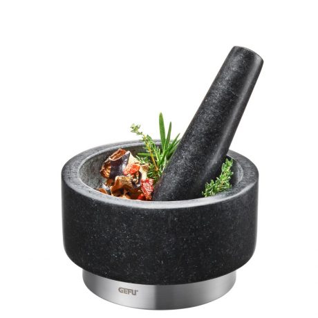 MORTIER ET PILON GRANIT ET INOX - X-PLOSION