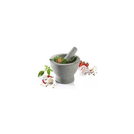 MORTIER ET PILON EN GRANITE REVERSIBLE Ø 17 cm - CRUNCHY