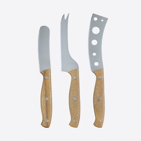 SET 3 COUTEAUX FROMAGE ACACIA