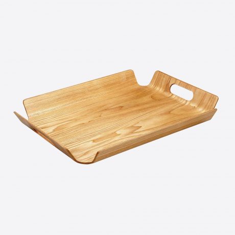 PLATEAU BORDS RELEVES BOIS 55x40 cm