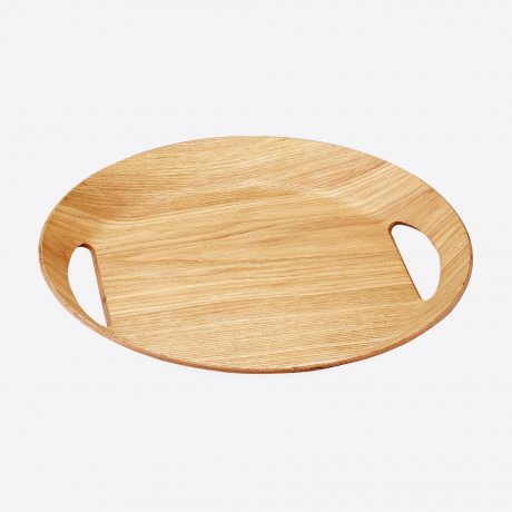 PLATEAU BOIS OVALE 46x41 CM