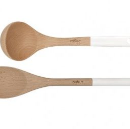 L'INCROYABLE COCOTTE SET CUILLERE ET LOUCHE EN BOIS POLAIRE