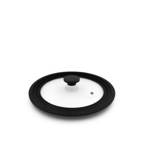 COUVERCLE EN VERRE ET SILICONE UNIVERSEL 28-30 et 32 cm