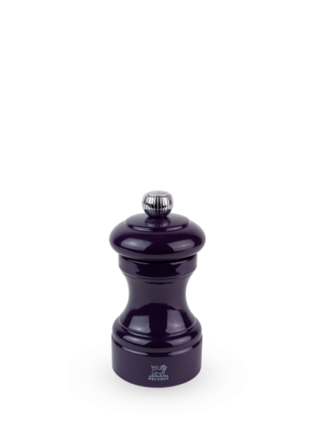 MOULIN BISTRO 10 cm LAQUE AUBERGINE - MOULIN A SEL