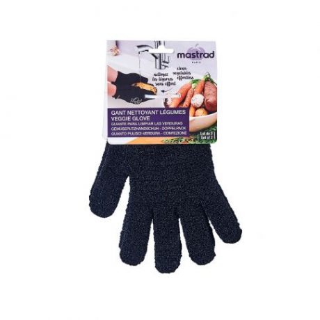 GANT POUR NETTOYER LES LÉGUMES - LOT DE 2 - NOIR – Image 3