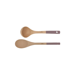 L'INCROYABLE COCOTTE - SET CUILLERE ET LOUCHE - TAUPE