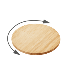PLATEAU PIVOTANT EN BAMBOU