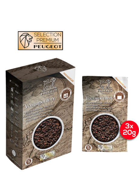 COFFRET 3 SACHETS FRAICHEUR - VOATSIPERIFERY POIVRE SAUVAGE DE MADAGASCAR 3x20g