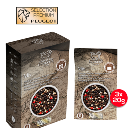 COFFRET 3 SACHETS FRAICHEUR - MELANGE POIVRES MIX VIANDES ROUGES 3x20 g