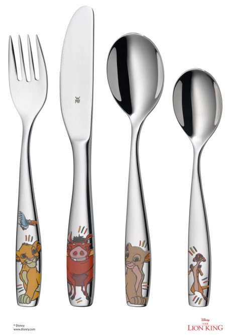 LE ROI LION - COFFRET 4 COUVERTS INOX