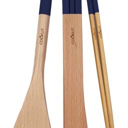 L'INCROYABLE COCOTTE - SET SPATULE, PINCE ET BAGUETTE - MYRTILLE