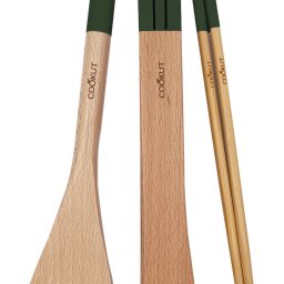 L'INCROYABLE COCOTTE - SET SPATULE, PINCE ET BAGUETTE - FOUGERE