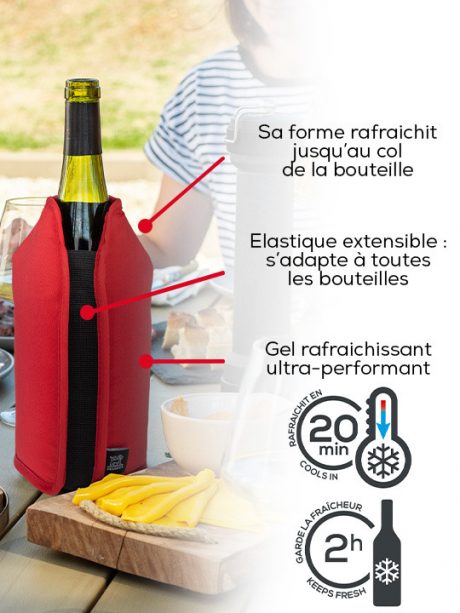 RAFRAîCHISSEUR EXTENSIBLE VINS ET CHAMPAGNES - FRIZZ ROUGE – Image 3