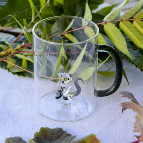 MUG EN VERRE BOROSILICATE 42 cl - CHAT – Image 2