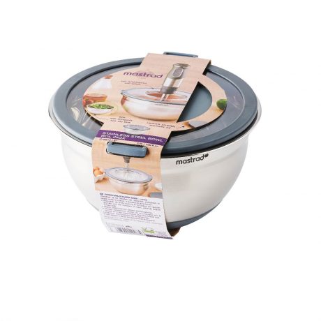 BOL INOX AVEC COUVERCLE ANTI-PROJECTIONS 20 cm – Image 6