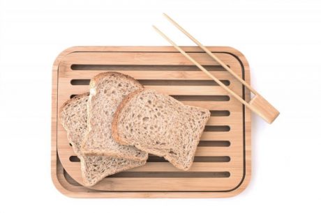 SET PLANCHE A PAIN ET PINCE A TOAST - NATUREL