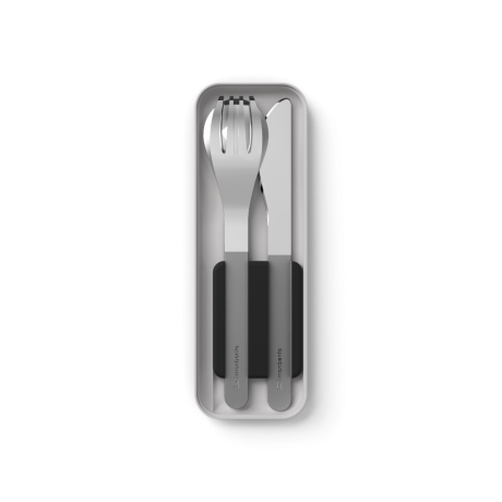 COUVERTS INOX 3 PIECES SLIM BOX - NOIR ONYX – Image 3