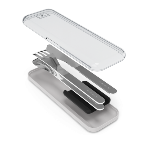 COUVERTS INOX 3 PIECES SLIM BOX - NOIR ONYX – Image 2