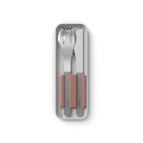 COUVERTS INOX 3 PIECES SLIM BOX - ROSE MOKA – Image 3