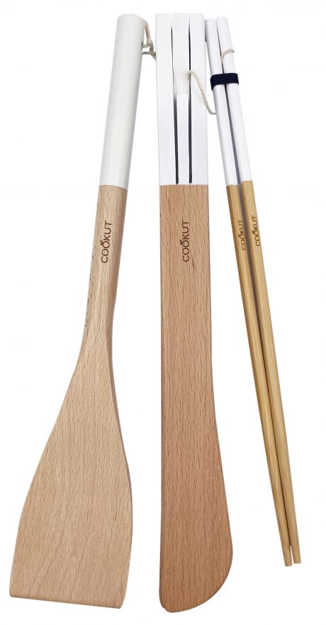 L'INCROYABLE COCOTTE - SET SPATULE, PINCE ET BAGUETTE - POLAIRE
