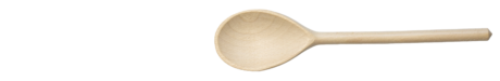 CUILLERE CREUSE EN BOIS 25 cm