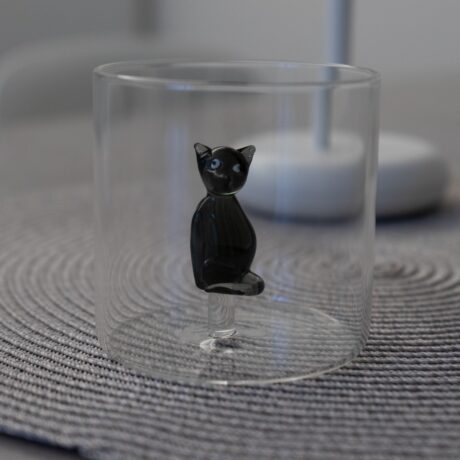 GOBELET EN VERRE BOROSILICATE 25 cl - CHAT – Image 2