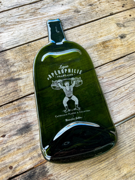 PLANCHE APERITIF - BOUTEILLE MAGNUM VERT - GRAVURE APEROPHILIE