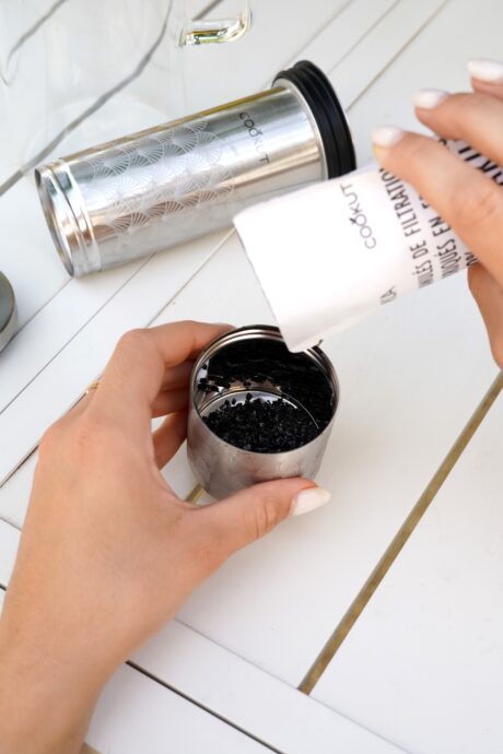 CARAFE FILTRANTE EN VERRE ET INOX – Image 2