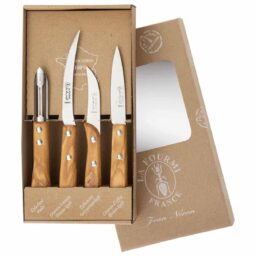 COFFRET 4 COUTEAUX UTILITAIRES - OLIVIER