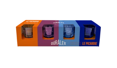 DURALEX - LOT 4 GOBELETS PICARDIE COULEURS