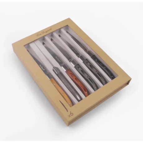 COFFRET 6 COUTEAUX A STEAK - MULTICOLORE – Image 5
