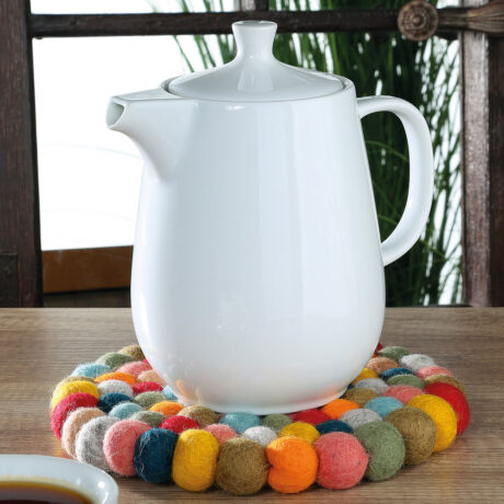 DESSOUS DE PLAT EN LAINE - ROND MULTICOLORE – Image 4