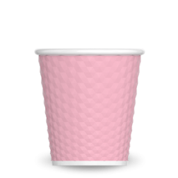 TASSE CAFE NID D'ABEILLE EN SILICONE - ROSE PASTEL