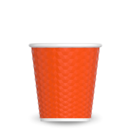TASSE CAFE NID D'ABEILLE EN SILICONE - ORANGE
