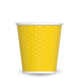TASSE CAFE NID D'ABEILLE EN SILICONE - JAUNE