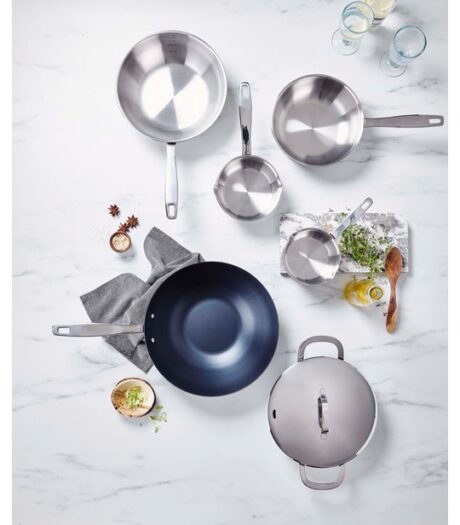 WOK ACIER CARBONE  BLEU 31 cm - MAESTRO – Image 6