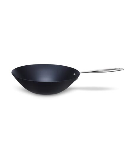 WOK ACIER CARBONE  BLEU 31 cm - MAESTRO – Image 2