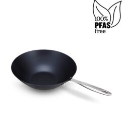 WOK ACIER CARBONE  BLEU 31 cm - MAESTRO