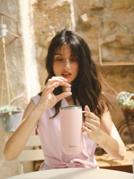 COLD CUP ISOTHERME INOX 600 ml - ROSE POUDRE – Image 3