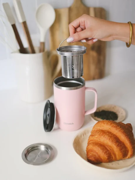 MUG/TISANIERE ISOTHERME INOX 470 ml - ROSE PASTEL – Image 4