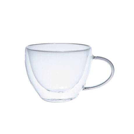 COFFRET 2 TASSES VERRE DOUBLE PAROI DEJEUNER 38 cl