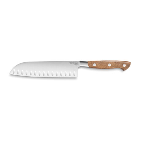 COUTEAU SANTOKU 19 cm - BOIS DE NOYER MODELE GEORGES
