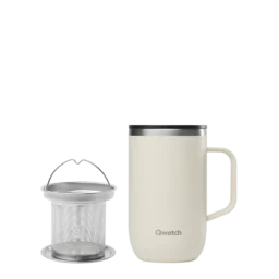 MUG/TISANIERE ISOTHERME INOX 470 ml - SABLE