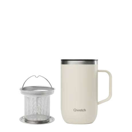 MUG/TISANIERE ISOTHERME INOX 470 ml - SABLE