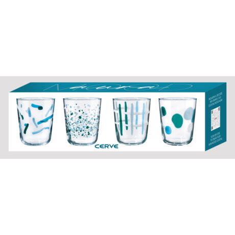 COFFRET 4 GOBELETS BAS - BLEU – Image 2