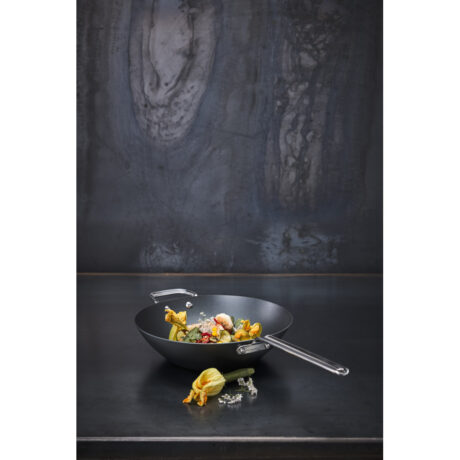 BLACK IRON - WOK EN FER ET CARBONE 30 cm – Image 4