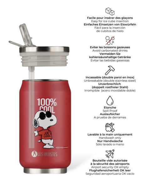 SNOOPY 100% COOL - CANETTE ISOTHERME 280 ml – Image 3